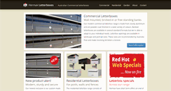 Desktop Screenshot of hermax-letterboxes.com